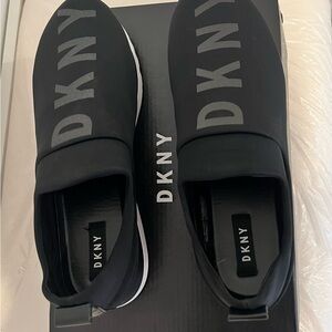 DKNY Women’s Black Slip-On Sneakers
